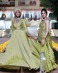 Dry Heena Green Anarkali Set