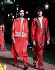 Surkh Laal Jacket Kurta set