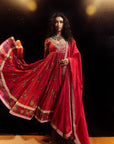 Surkh Laal Anarkali set