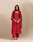 Classic Kurta Set - Red