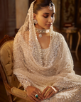 Vintage Ivory Pearl Lehenga Set
