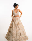 Nude Chandelier Lehenga Set - Ready to Ship