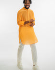 Printed Orange Silk Kurta - Ready to Ship