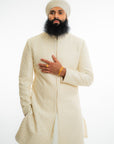 Ivory Pearl Sherwani Set - Ready to Ship