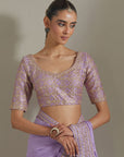 Classic Saree Set - Lilac 3