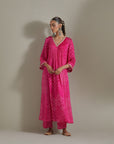 Kaftan Kurta Set - Gulabi 1