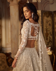 Ivory Floral Lehenga Set