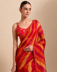 Classic Saree - Red