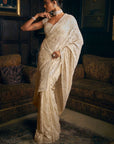 Ivory Thread Work Saree 1