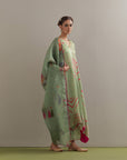 Kaftaan Kurta Set - Green