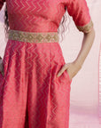 Kasundi Banarasi Silk Jump Suit