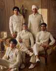 Nude Open Sherwani Set