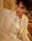Nude Open Sherwani Set