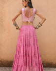 Pale Pink Bandhani Set