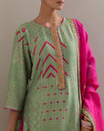 Classic Kurta Set - Green