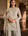 Grey Thread Work Sharara Set