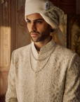 Nude Pearl Sherwani Set