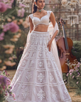 Ice Grey Dori Lehenga Set