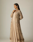 Toosh Chiffon & Tulle Embroidered Anarkali Set