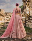 Pinkish Peach Leela Lehenga Set