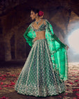Emerald Green Hustle Lehenga Set