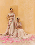 Zardozi Border Saree Set