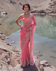 Inayat Saree Set - Pink