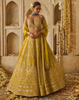 Yellowish Green Sneha Lehenga Set