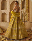 Yellowish Green Sneha Lehenga Set