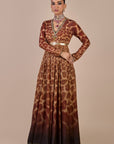 Giraffe Print Anarkali