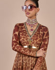 Giraffe Print Anarkali