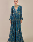 Prussian Blue Maxi Dress