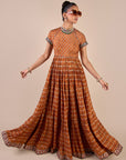 Rust Orange Maxi Dress