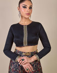 Rich Black - Multi Hued Sharara Set