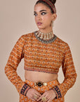 Rust Orange Sharara Set
