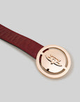 Burgundy - Green Reversible Belt
