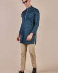 Prussian Blue Kurta