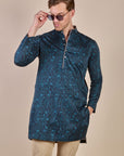Prussian Blue Kurta