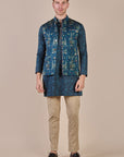 Prussian Blue Nehru Jacket