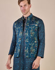 Prussian Blue Nehru Jacket