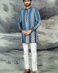 Cerulean Blue Ombre Kurta