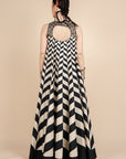 Chevron Maxi Dress