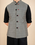 Chevron Nehru Jacket