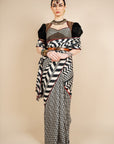 Chevron Saree Set - Ready to Ship