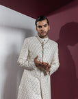 Classic White Sherwani Set
