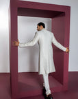 Classic White Sherwani Set
