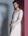 Majestic Floral Open Sherwani Set