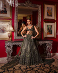 Mossaria Shimmer Cocktail Lehenga