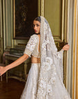 Ivory Gold Three-Dimensional Lehenga Set