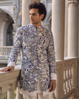 Indigo Sherwani Set